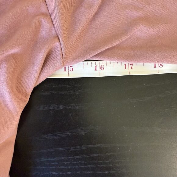 Mother Bee NWT Medium Dusty Pink Mauve Maternity Knee Length Jersey Knit Dress - Picture 12 of 14